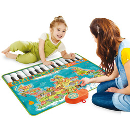 Interaktywna Mata Edukacyjna Pianinko Zwierzątka Mapa 90 x