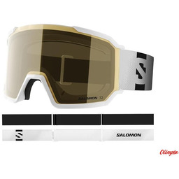 Salomon Gogle narciarskie S/VIEW 3 Access white/gold