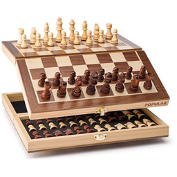 POPULAR Magnetyczne szachy podróżne, gra planszowa