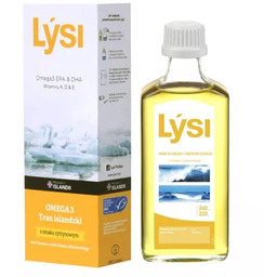 Lysi Tran islandzki cytrynowy, 240 ml