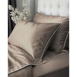 Pościel satynowa 180x200 Mako Satin 62 taupe