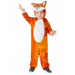 Strój Pomarańczowy Kotek Kotka Kot Kombinezon 86