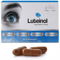 Luteina 10mg Luteinol Wzrok Witamina A C Cynk