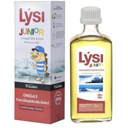 Lysi Junior Tran islandzki dla dzieci mango-limonka, 240