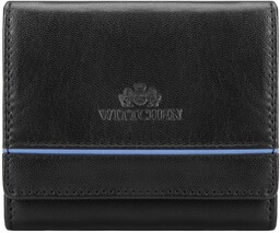 Mały portfel damski ze skóry z RFID czarny