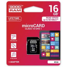 Karta pamięci GOODRAM microSD (microSDHC) 16GB class 10