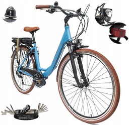 Rower Elektryczny Damski Miejski Alu 250 W Shimano