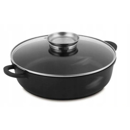 Okrągły Garnek Brytfanna Z Pokrywką 28CM Z Aromatyzerem