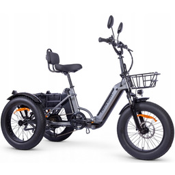 Rower Elektryczny Trójkołowy Cargo 20” 972Wh Shimano Hydraulika
