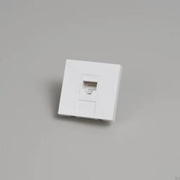 Moduł Euro RJ45 CAT6 45mm Biały Standard europejski