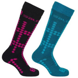Skarpety narciarskie Salomon 2pack (kolor Czarny. Niebieski)