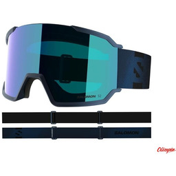 Salomon Gogle narciarskie S/VIEW 3 Dress Blue/Mid Blue