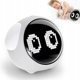 Zegar Budzik Elektroniczny Dla Dzieci Led Interaktywny Emoji