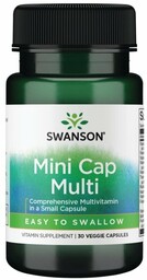 Mini Cap Multi (Multiwitamina), Swanson, 30 kapsułek