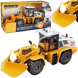 Żółty Pług Śnieżny Efekty Świetlne Ruchome Ramię Traktor