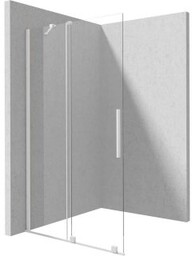 DEANTE Ścianka prysznicowa PRIZMA walk-in przesuwna 140x195 bianco