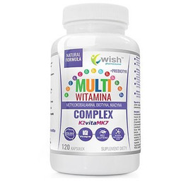 Wish Multiwitamina Complex + Prebiotyk, 120 kapsułek