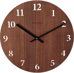 Zegar numeryczny ATMOWOOD z orzecha włoskiego 34 cm