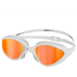 BUDDYSWIM Okulary do pływania OZEANX white/orange mirror