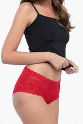 Figi damskie Julimex Bellie MAXI czerwone