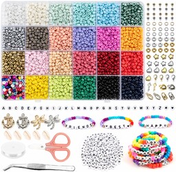 Zestaw 4000 sztuk kolorowych koralików 4 mm, 300