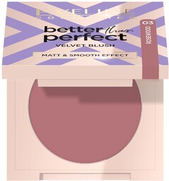 EVELINE Better Than Perfect Velvet Blush róż prasowany