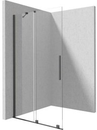 DEANTE Ścianka prysznicowa PRIZMA walk-in przesuwna 140x195 titanium