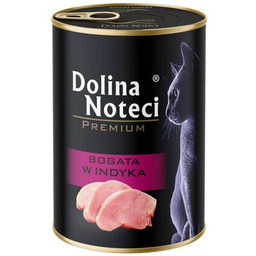 DOLINA NOTECI Karma dla kota Premium Indyk 400