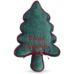 Poduszka bożonarodzeniowa w kształcie zielonej choinki PSWC-01