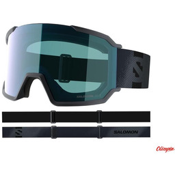 Salomon Gogle narciarskie S/VIEW 3 PHOTO Ebony/Blue
