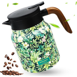 DZBANEK TERMICZNY 1L STAL 316 PRÓŻNIOWY KWIATOWY