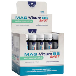 MAG-Vitum B6 Ashwagandha SHOT, 20 ampułek
