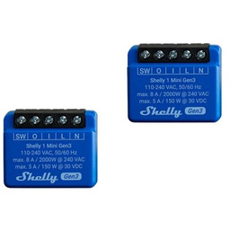 SHELLY Zestaw 2x sterownik 1 Mini Gen3 Wi-Fi/Bluetooth