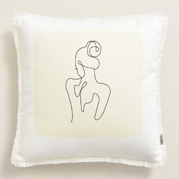 POSZEWKA DEKORACYJNA BOUTIQUE - ZŁAMANA BIEL 45x45