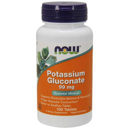NOW Foods Glukonian potasu 99 mg 100 tab