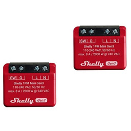 SHELLY Zestaw 2 przekaźników 1PM Mini Gen3 Wi-Fi