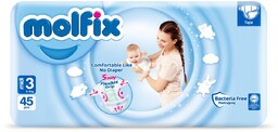 Molfix Pieluszki Midi 3 (4-9 Kg) 45 Szt.