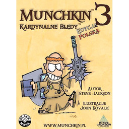 Gra karcina Munchkin: Kardynalne błędy 3, dodatek (Edycja