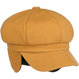 Czapka Kaszkiet Soft Herringbone by Lipodo, musztardowy, M