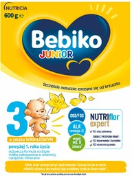 Bebiko Junior 3 NUTRIflor Expert o smaku waniliowym