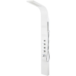 Corsan Kaskada panel prysznicowy z termostatem biały A-013AT