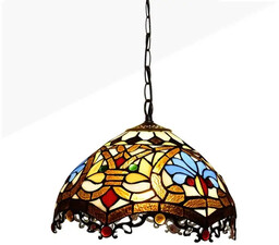 Abruzzo Lampa witrażowa wisząca tiffany Capolavoro ABR-LW-CAPO3 szklana