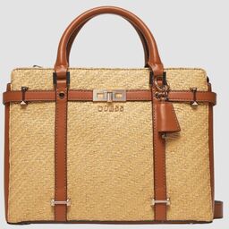 GUESS Beżowa torebka Emilee Luxury