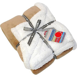 Riva Paoletti Luxe Sherpa narzuta - naturalny brąz