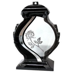 Znicz Obelix 34 cm srebrny/złoty