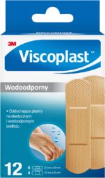 Vicoplast Wodoodporny, plastry z opatrunkiem, 2 rozmiary, 12