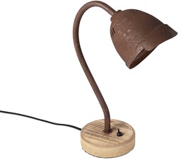 Rustykalna lampa stołowa rdzawobrązowa - Rax