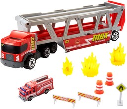 MATCHBOX TRANSPORTER WÓZ STRAŻACKI Zestaw do zabawy