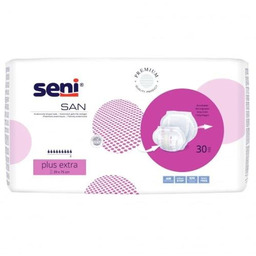 San Seni Plus Extra, Pieluchy Anatomiczne, 30szt.