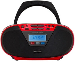 Aiwa Boombox BBTU-400RD Bluetooth Czerwpny Radioodtwarzacz CD